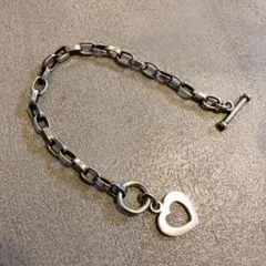 シルバー925 ヴィンテージブレスレット ハートのサムネイル