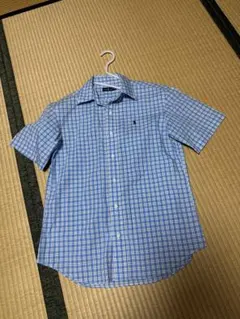 Ralph Lauren 半袖シャツ 160 青白チェック