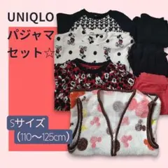 UNIQLO パジャマセット Sサイズ (110〜125cm) スリーパー