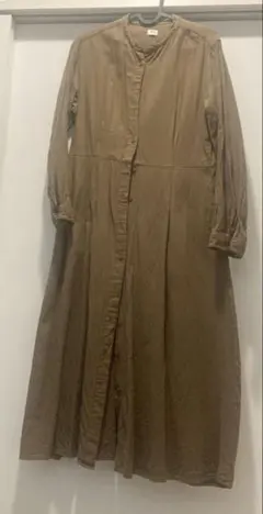 UNIQLO ブラウン シャツワンピース