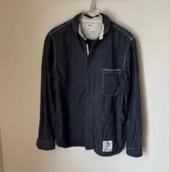 INHERIT デニムスタンドカラーシャツ　XL