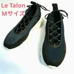 【美品】Le Talonルタロン　厚底スニーカーネイビーデニム 23.5のサムネイル