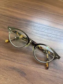 JINS 目がちいさくならない眼鏡 ブラウンラウンド型メガネ(度あり
