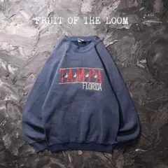 90’s FRUIT OF THE LOOM トレーナー TAMPA ヨット