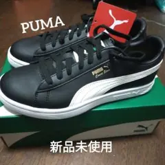 Puma ユニセックスコートスターSLスニーカーブラック/ホワイト