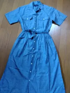 ラルフローレン シャツワンピース ロング Aライン