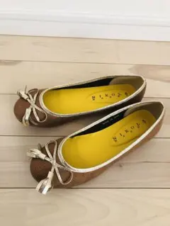 【新品】NIKOLA ブラウン系　バレエシューズ　フラットシューズ