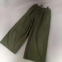 アズノゥアズピンキー　ワイドパンツ　　モスグリーン　フリーサイズ