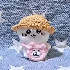 ちいかわ　お座りぬいぐるみ　ガチャ用　麦わら帽子①のサムネイル