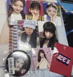 IVE レイ　まとめ売りトレカ5枚　FC限定くじステッカー　ピンバッジ　缶バッジ