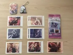 プロセカ　ぱしゃこれ　箔押し　スクエア缶バッチ　ラバーマスコットキーホルダー