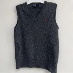 Polo by Ralph Lauren グレー Vネック ベスト 130