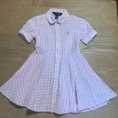 Polo Ralph Lauren 半袖ワンピース サイズ2T ピンクチェック