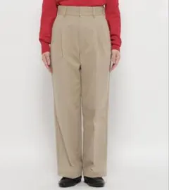 GLOBAL WORK ベージュ ストレートレッグ チノパン S