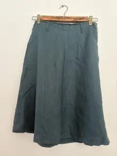 Hug O War リネン フレアスカート ダークグリーンのサムネイル