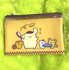 サンリオ ポムポムプリン シークレット フラットポーチ