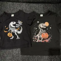 SHEIN ベビー キッズ Tシャツ 2枚セット 恐竜 ハロウィン