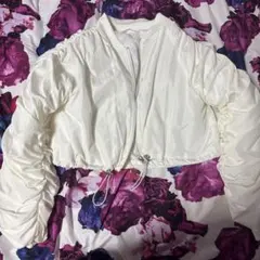 SPIRALGIRL ホワイトクロップドジャケット