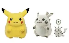 【3点セット】ポケモン はじまりのピカチュウ＆おかえり！ピカチュウ ぬいぐるみ