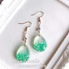 ≪340 ターコイズ≫レジンピアス 400円 - メルカリ