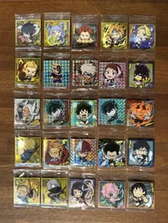 ヒロアカ ウエハースシール まとめ売り① 25枚セット 爆豪 緑谷 轟 麗日 他