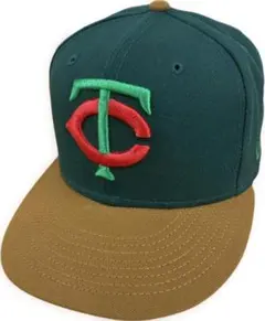 New Era 59FIFTY ツインズ 刺繍ロゴ キャップ 7 3/8
