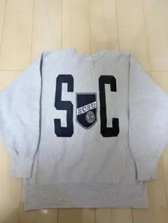 90s Champion染み込みプリント リバースウィーブ刺繍タグXL USA製