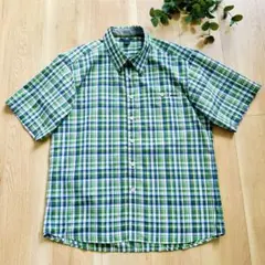 未使用品＊mont bell モンベル チェック柄 半袖シャツ Lサイズのサムネイル