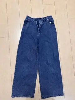 Heatherヘザー ハイウエストデニムワイドパンツ Sサイズ ブルー