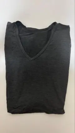 UNIQLO ヒートテック VネックTシャツ ブラック L