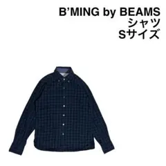 【B’MING by BEAMS】シャツ チェック 緑 コットン ボタンダウンのサムネイル