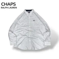 CHAPS RALPH LAUREN長袖シャツ ストライプ古着ボタンダウン