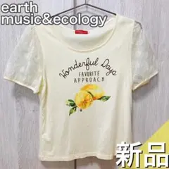 【未使用】earth music&ecologyシアースリーブ半袖プルオーバー