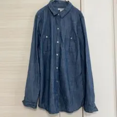 OLD NAVY 長袖 デニムシャツ M TALL オールドネイビー シャツのサムネイル