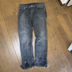 RNA JEANS デニムパンツ ブラック フリンジ