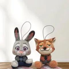 ディズニー　むにゃすやマスコットVol.7 ズートピア　ジュディ&ニック　新品