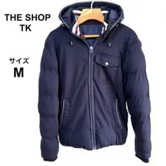 THE SHOP TK 中綿ジャケット メンズ M ネイビー フード付き