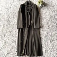 MaxMara 高級ロングチェスターコート イタリア 白タグ 30万 カシミヤ混
