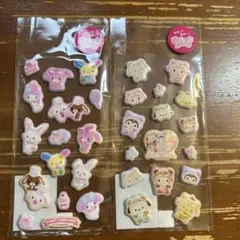 サンリオ　ぷくっとシール ヘイセイウサギ ラテクマベビー　２枚セット