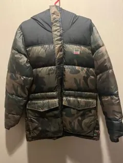 迷彩 ダウンジャケット