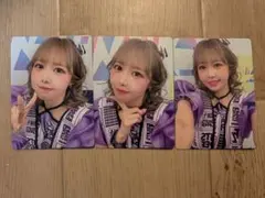 フルーツジッパー 仲川瑠夏トレーディングカード 衣装展3枚セット