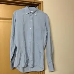 GIZA COTTON 100% ボタンダウンシャツ ライトブルー