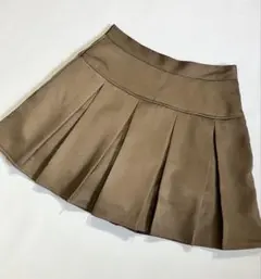 L.B レディース プリーツ ミニ キュロットスカート パンツ S