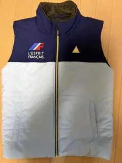 le coq sportif ベスト ネイビー/ライトブルー