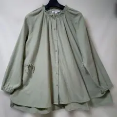 niko and…オリーブグリーン ボタン付きシャツチュニック最終価格