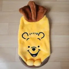 プーさん フード付き 犬服 3号