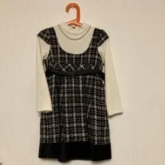 組曲ANY FAM ツイードワンピース　120 入学式卒園式　結婚式　クリスマス