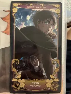 進撃の巨人 エレン　ミカサ　カード