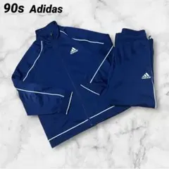 US古着　希少　90s adidas ネイビー ジャージ セットアップ メンズL