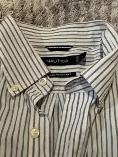NAUTICA ストライプ ボタンダウンシャツ Lサイズのサムネイル